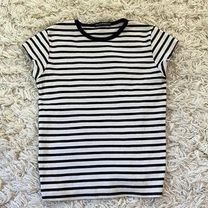 Brandy Melville hailie striped short sleeve top